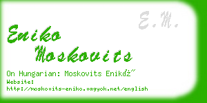 eniko moskovits business card